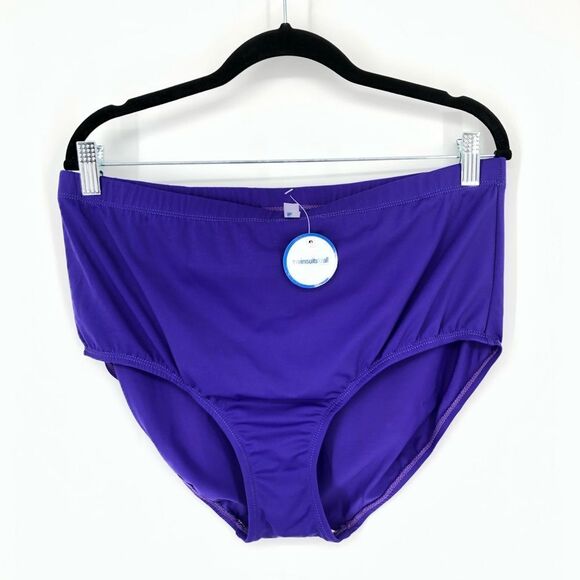 New Swimsuits for All Swim Bottom Womens 18 Purple NWT - Picture 1 of 7